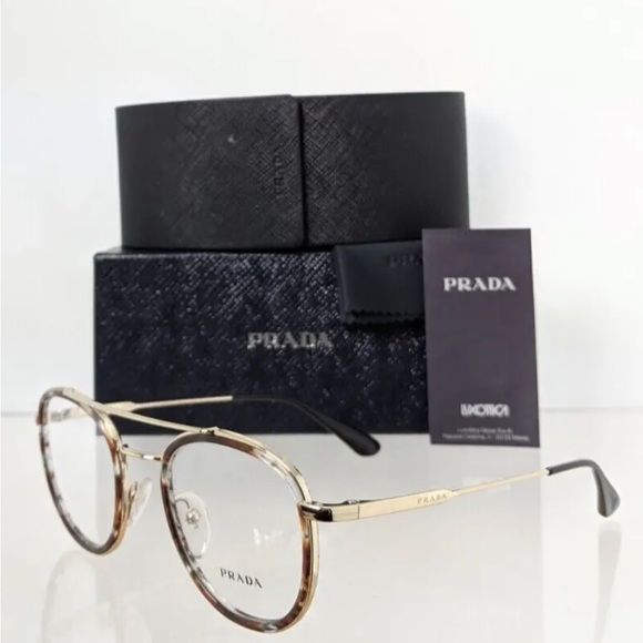 Brand New Authentic Prada Eyeglasses VPR 66X 06A - 1O1 Frame 50Y - Picture 4 of 6